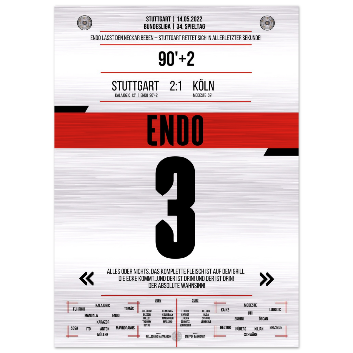 Endo's Rettung zum Klassenerhalt – Metal Edition