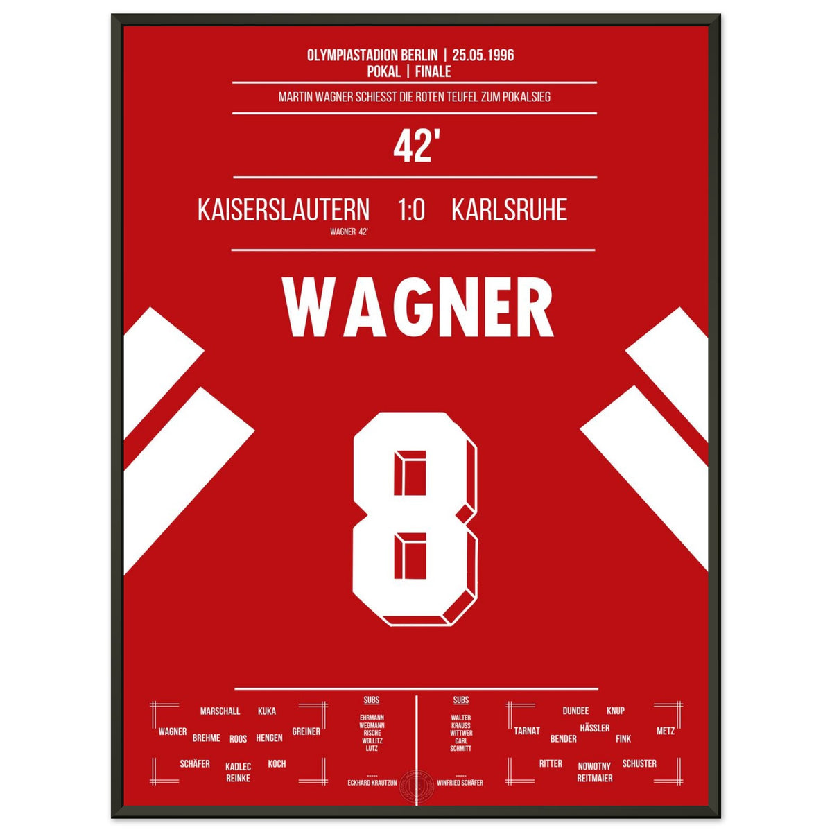 Wagner shoots FCK to cup victory against KSC 1 week after relegation