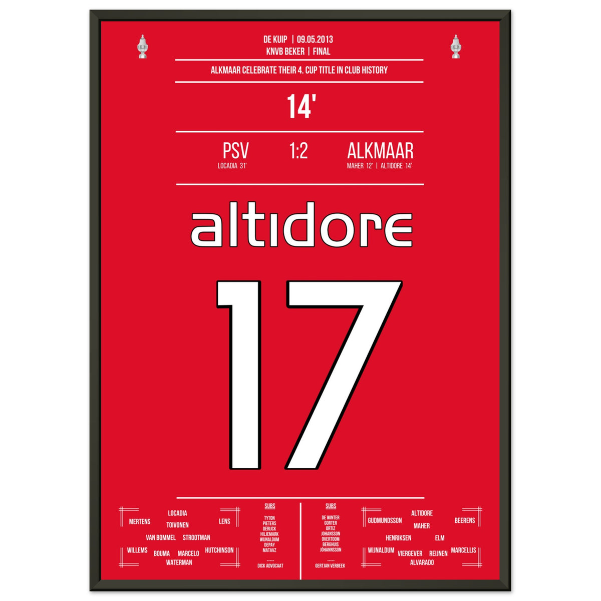 Alkmaar win the cup for the fourth time in the club's history