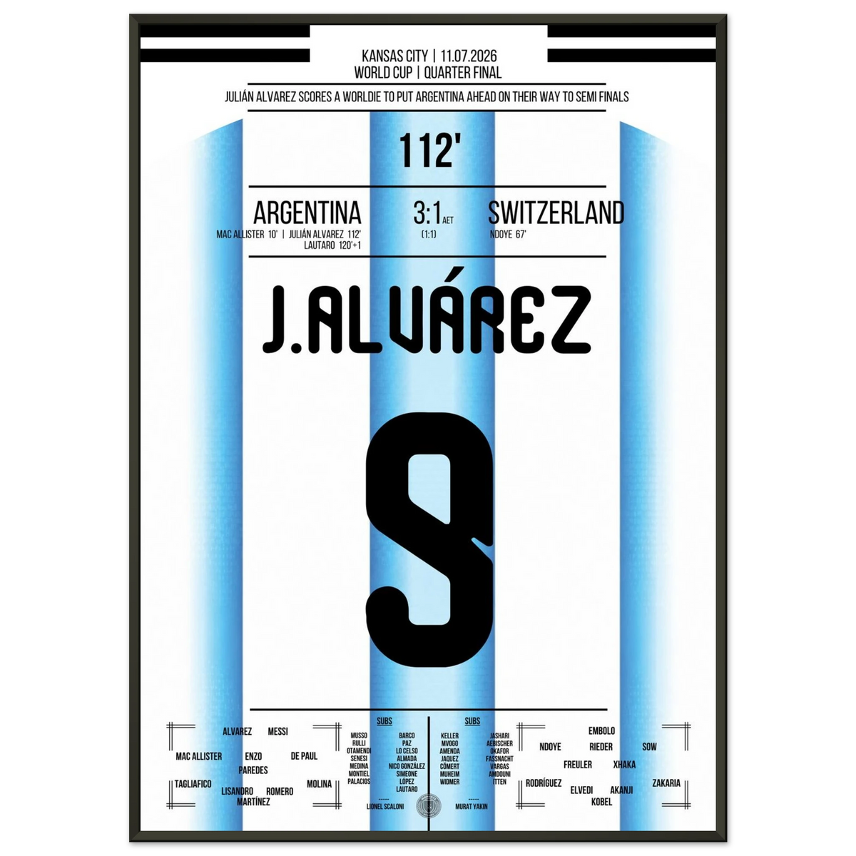 Julian Alvarez's Dream Goal in Extra Time Against Switzerland