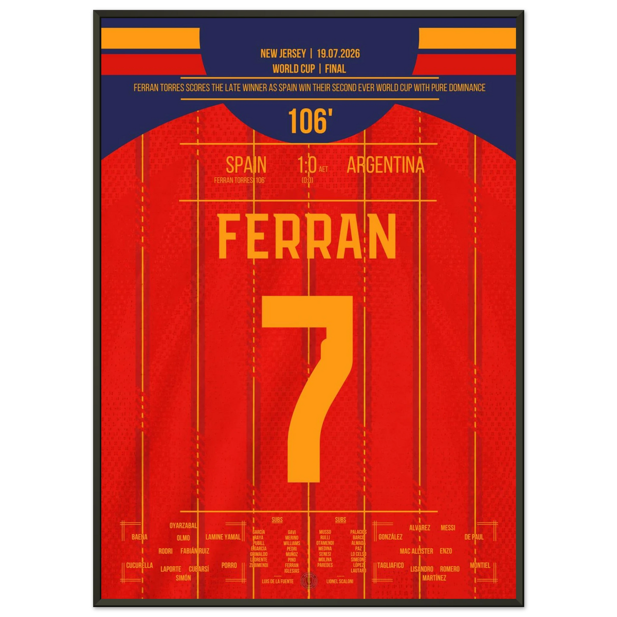 Ferran Torres leads Spain to second World Cup title in extra time