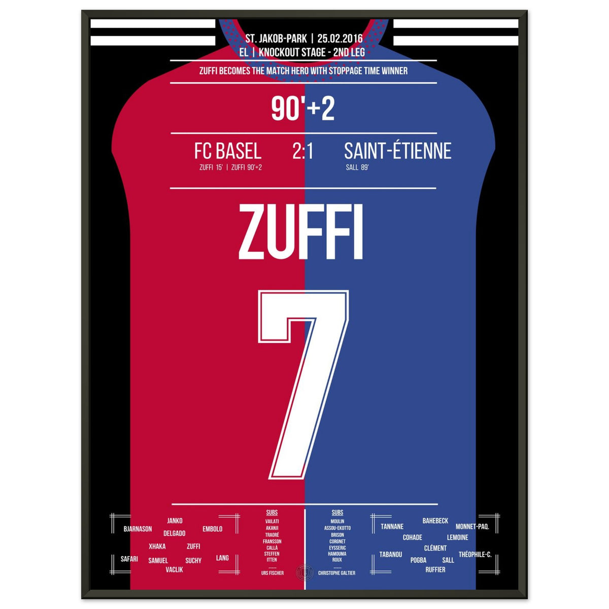 Zuffi's injury-time winning goal against Saint-Etienne in 2016