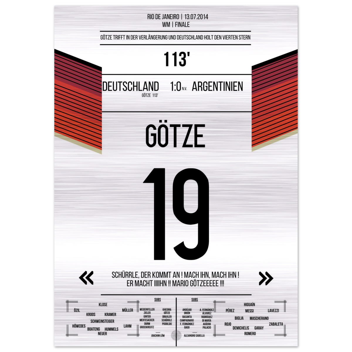 Götzes Tor zum WM-Triumph 2014 – Metal Edition