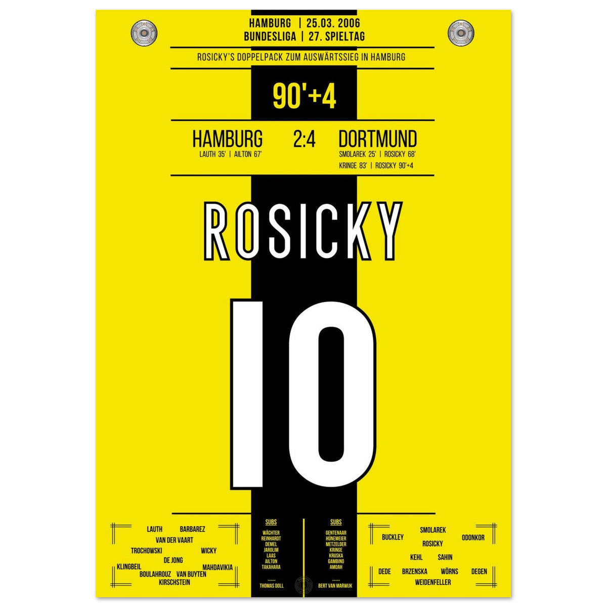 Rosicky's Brace against Hamburg 2006