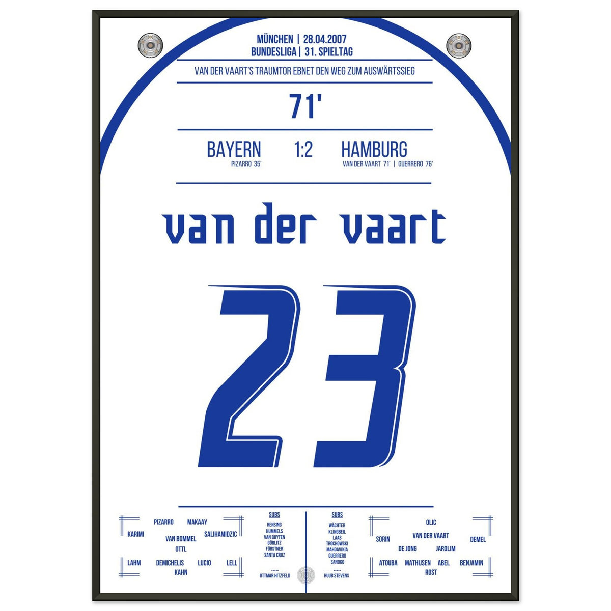 Van der Vaart's Traumtor beim Auswärtsieg bei den Bayern 2007