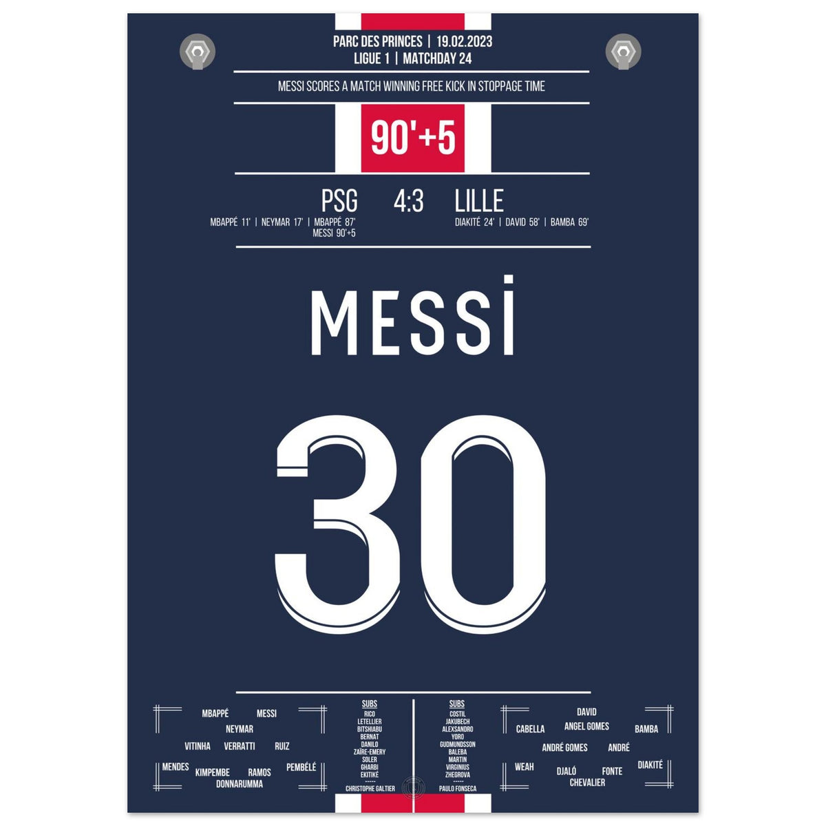 Messi Scores Last-Minute Free-Kick to Seal the Win for Paris
