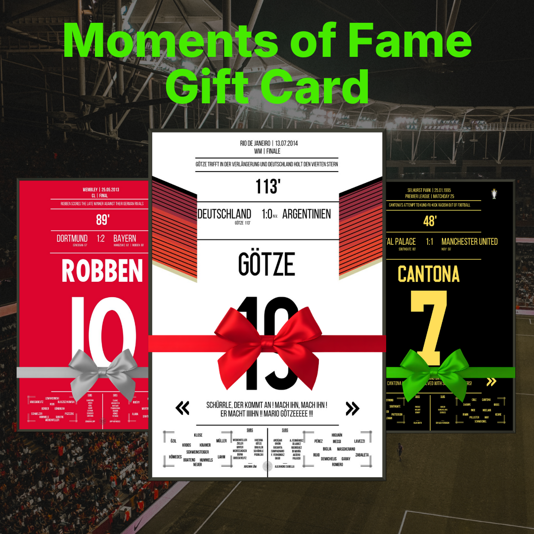 Moments of Fame gift voucher