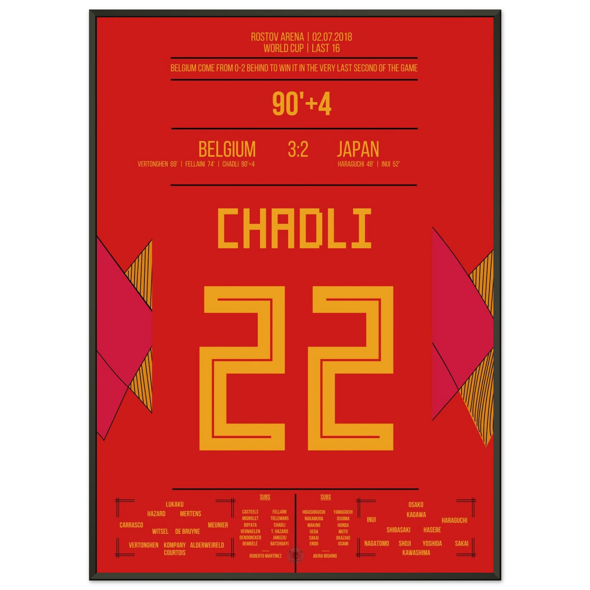 Chadli's Last-Minute Goal Against Japan at the WM 2018