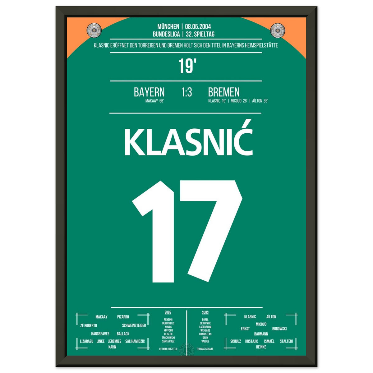 Klasnic's goal in winning the championship in Munich in 2004