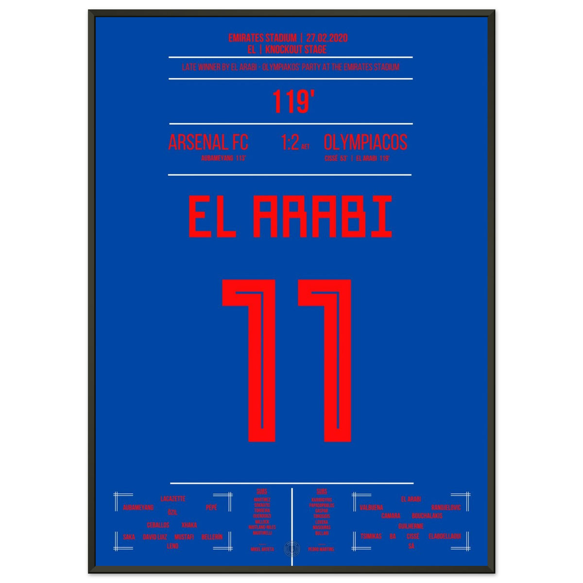 El Arabi's dramatic winner knocks Arsenal out of the competition