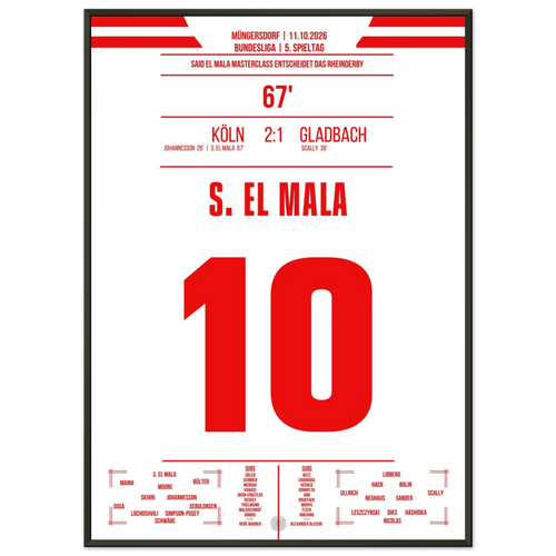 El Mala Scores the Winner in the Rhine Derby
