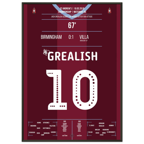 Grealish responds to fan attack with winning goal in the Birmingham Derby