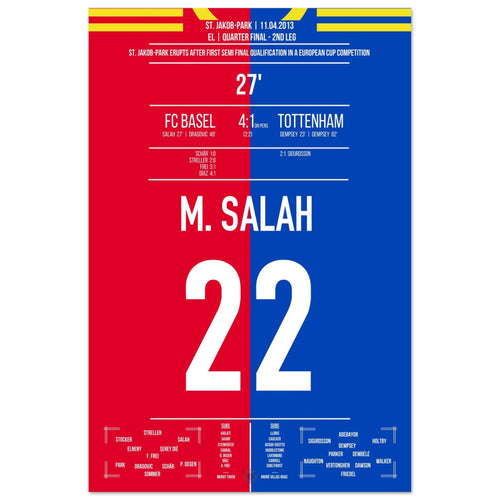 Salah's goal in Basel's biggest European Cup success in the club's history