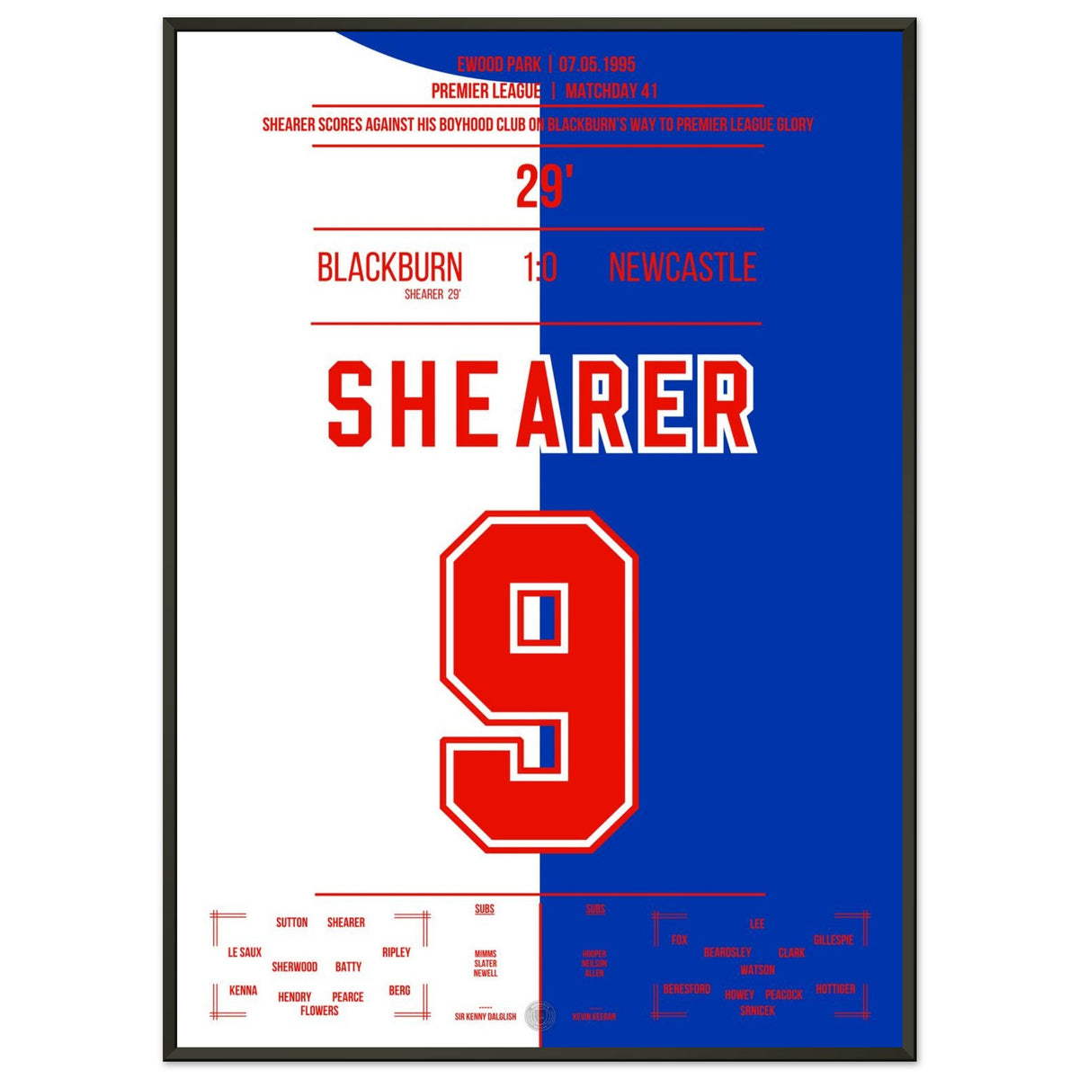 Shearer's winner against Newcastle sends Blackburn towards the PL title