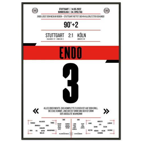 Relegation at the last second! Captain Endo with winning goal against Cologne | Quote version