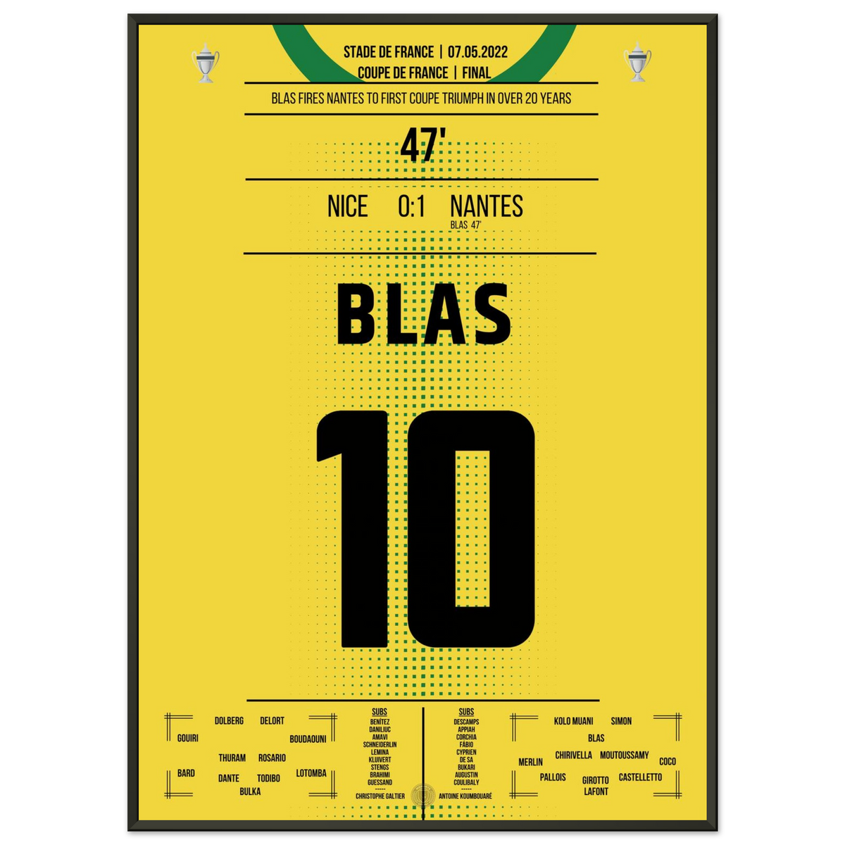 Blas shoots Nantes to cup victory in 2022