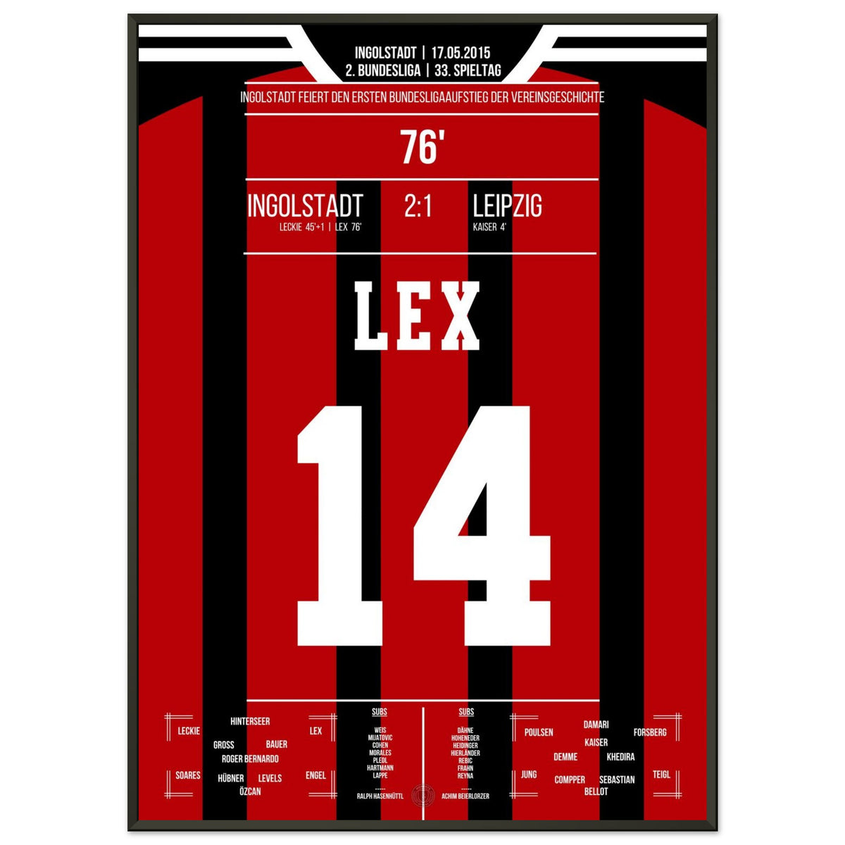 Lex shoots Ingolstadt into the Bundesliga for the first time