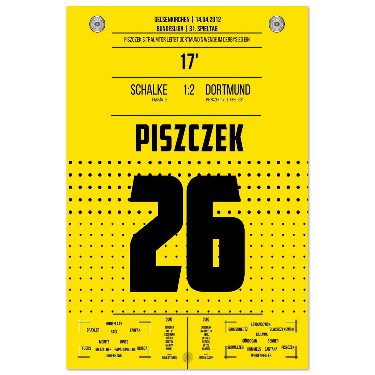 Piszczek's Traumtor leitet die Wende im Derbysieg gegen Schalke ein
