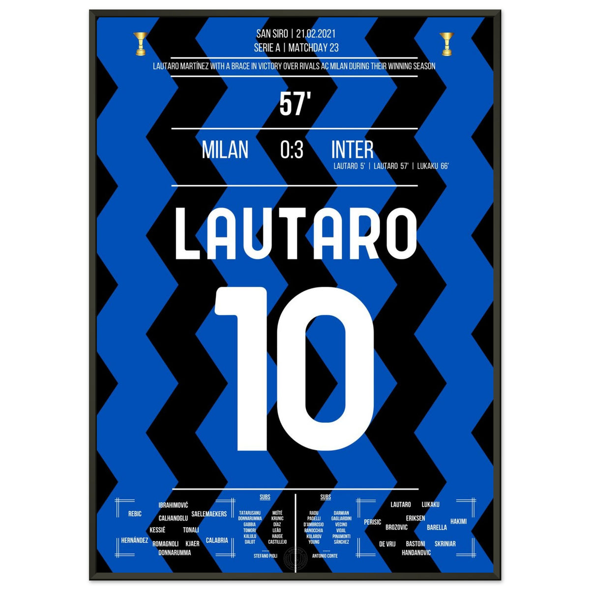 Lautaro goal in derby win on route to first Scudetto in 11 years