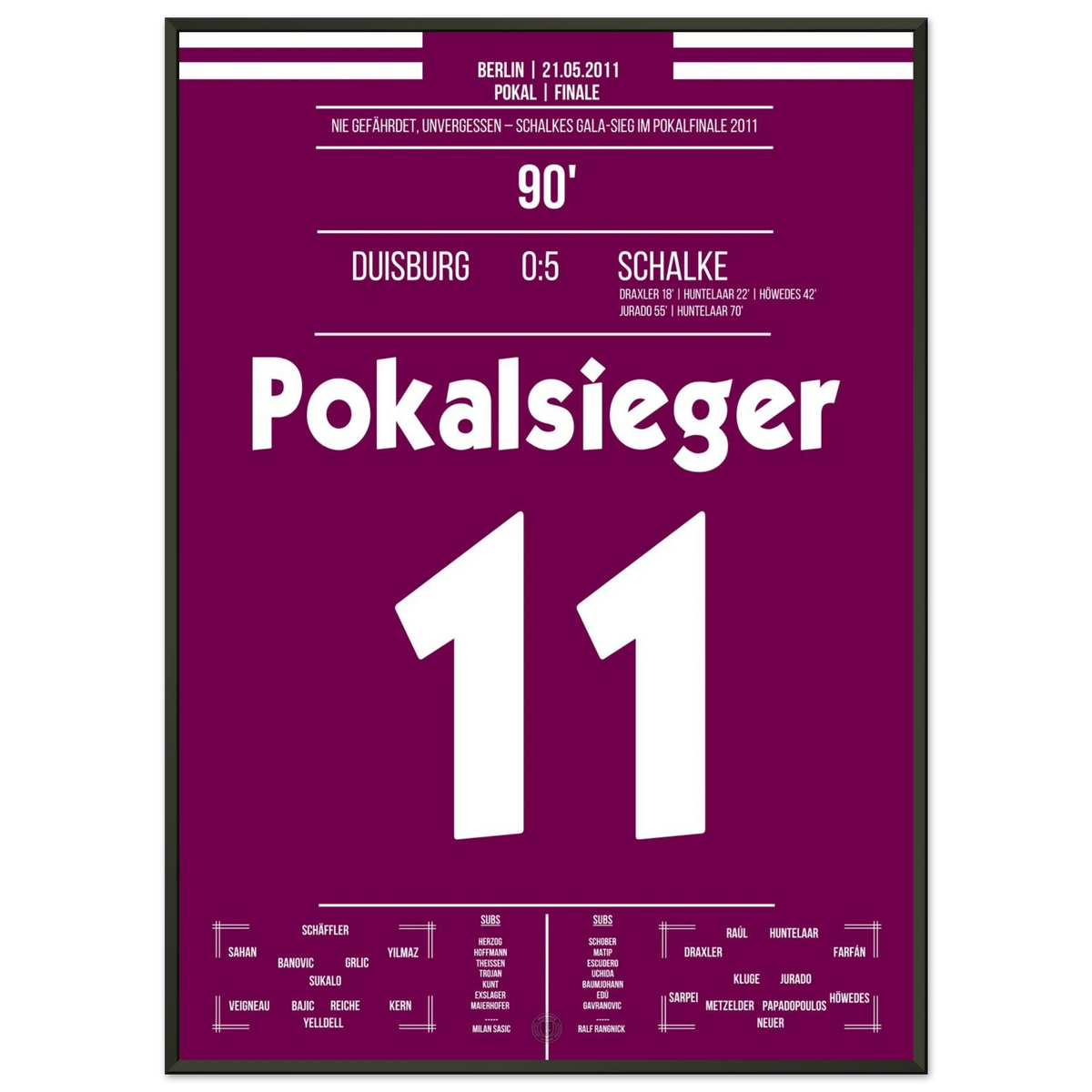 Mit Offensiv-Feuerwerk zum königsblauen Pokalsieg in 2011