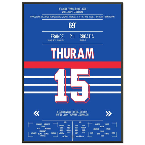 Thuram brace leads Les Bleus to the 1998 World Cup final