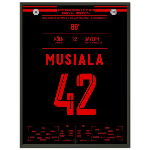 Musiala's dream goal for the 11th consecutive championship in 2023