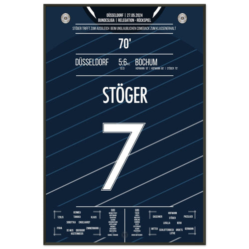 Stöger scores the equalizer for VfL in the legendary comeback for relegation survival 2024.