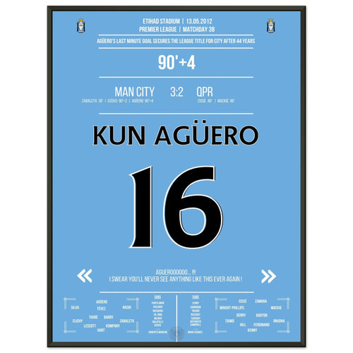 Agüero's legendary goal for the title