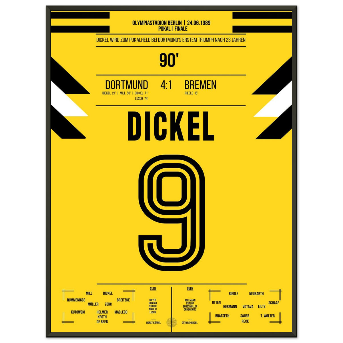 Dickel becomes a legend in Dortmund's first title win in 23 years