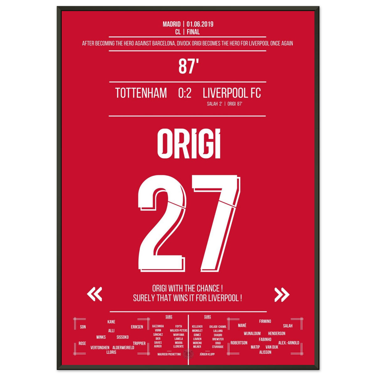 Origi's goal in the 2019 final