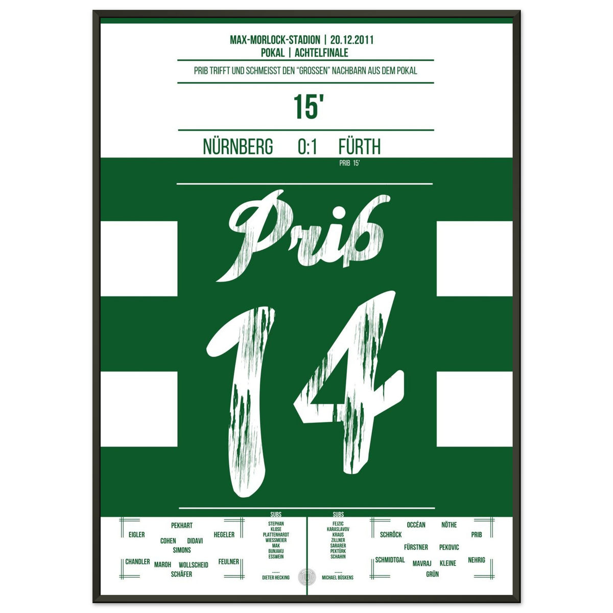 Prib cup hero with winning goal in the Frankenderby 2011