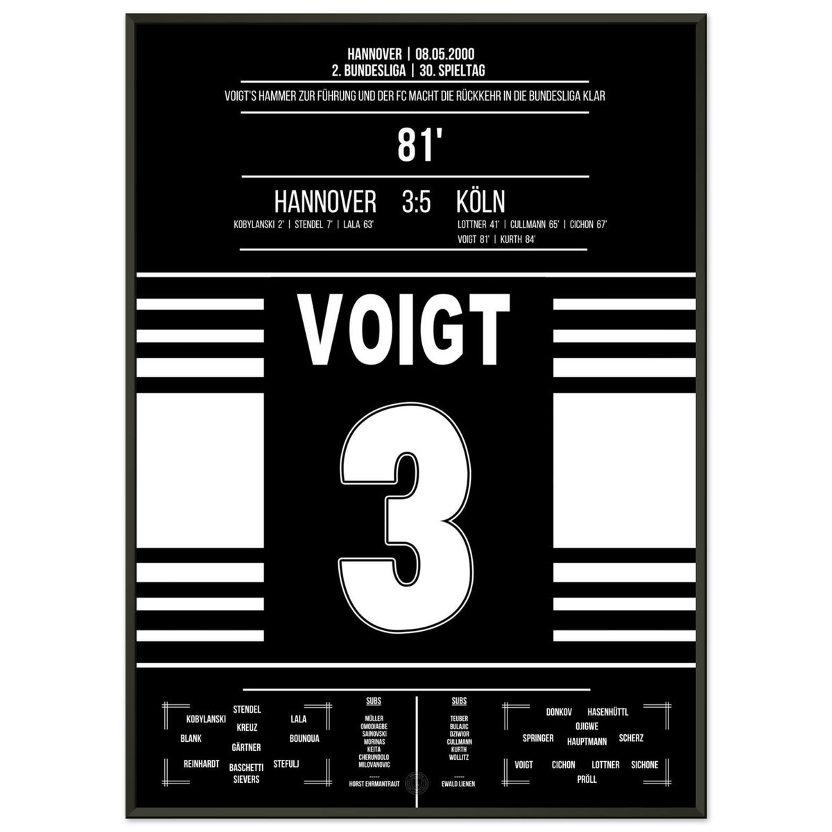 Voigt's opening goals for promotion again in 2000