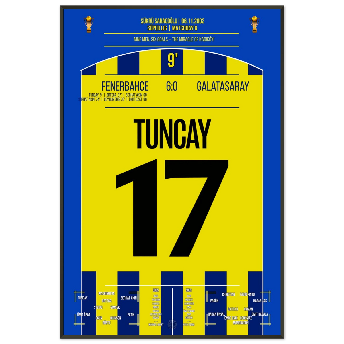 Tuncay leitet historischen 6-0 Sieg gegen Gala ein