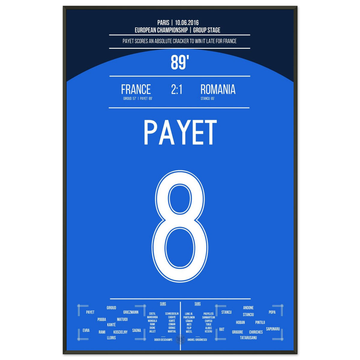 Payet's dream goal to win against Romania
