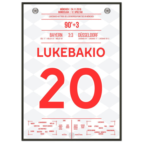 Lukebakio hat trick against Bayern in 2018