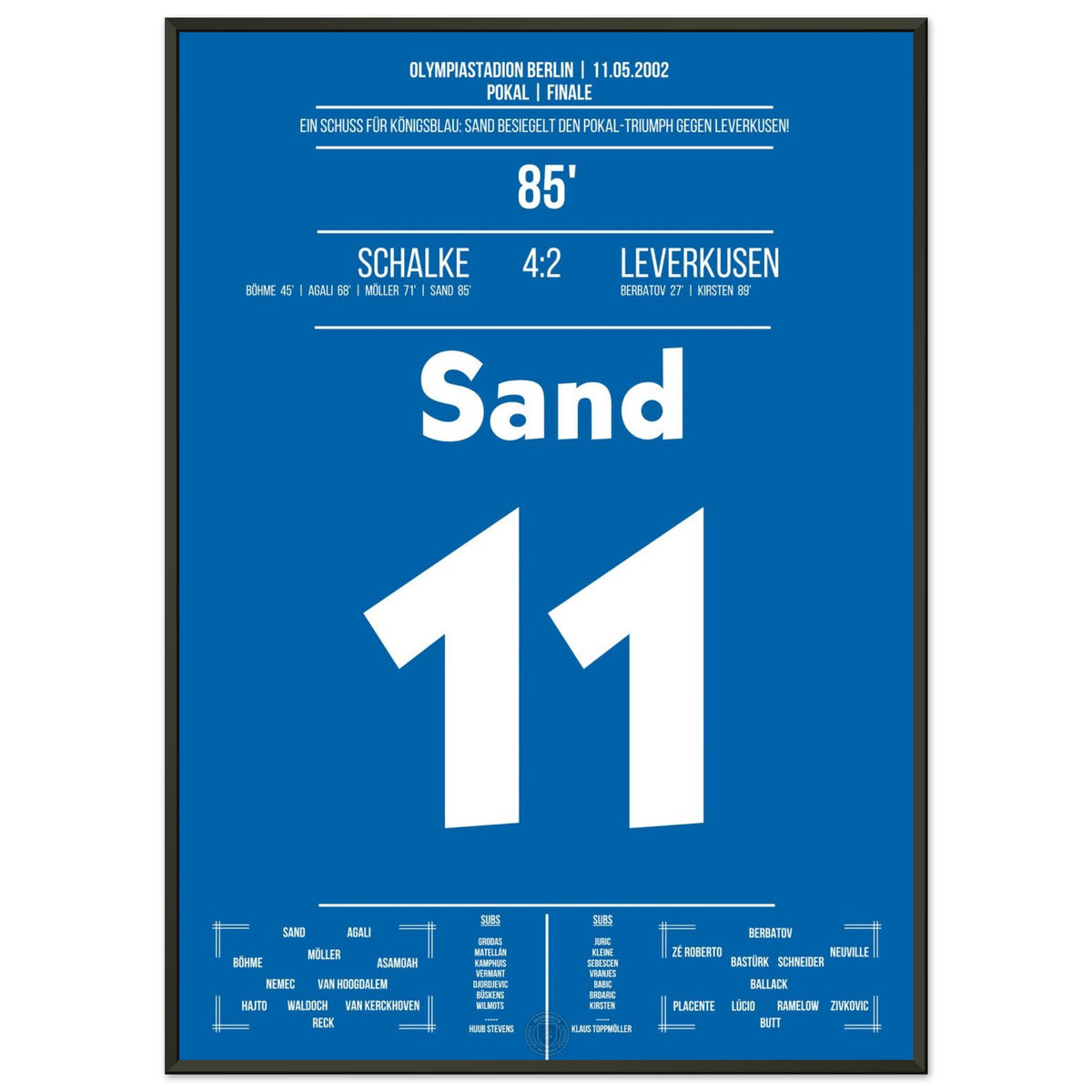 Ebb sand for the fourth! Second cup triumph in a row in 2002