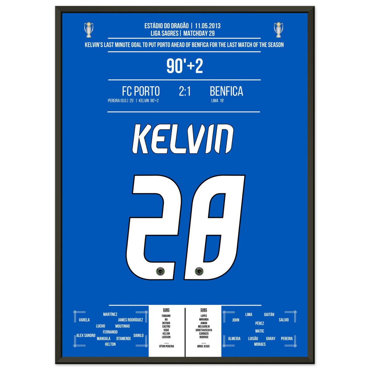 Kelvin's important winning goal for Porto in the 2013 championship race