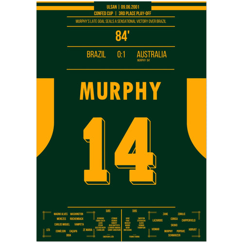 Murphy's later winning goal against Brazil 2001