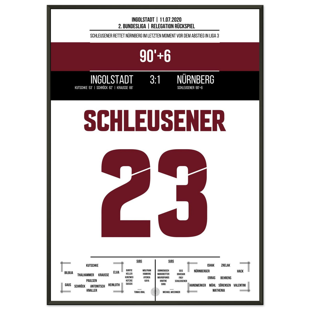 Schleusener's last minute rescue in 2020