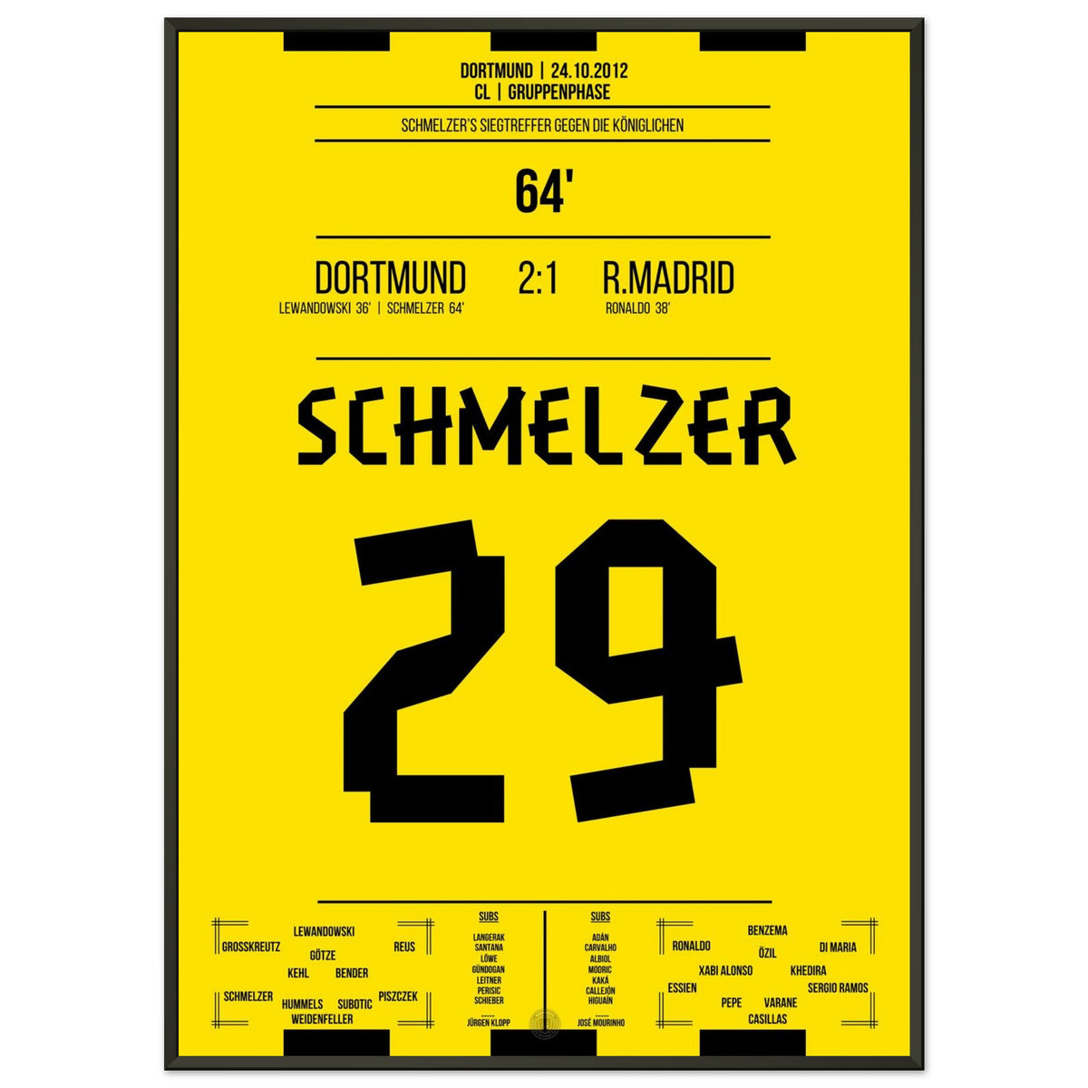 Schmelzer's left stick against Real in 2012