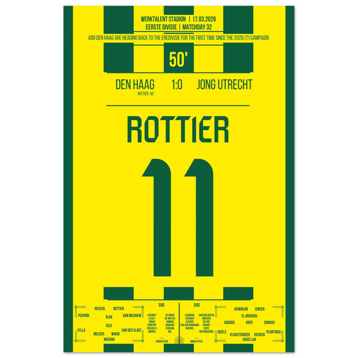 Den Haag schafft die Rückkehr in die Eredivisie