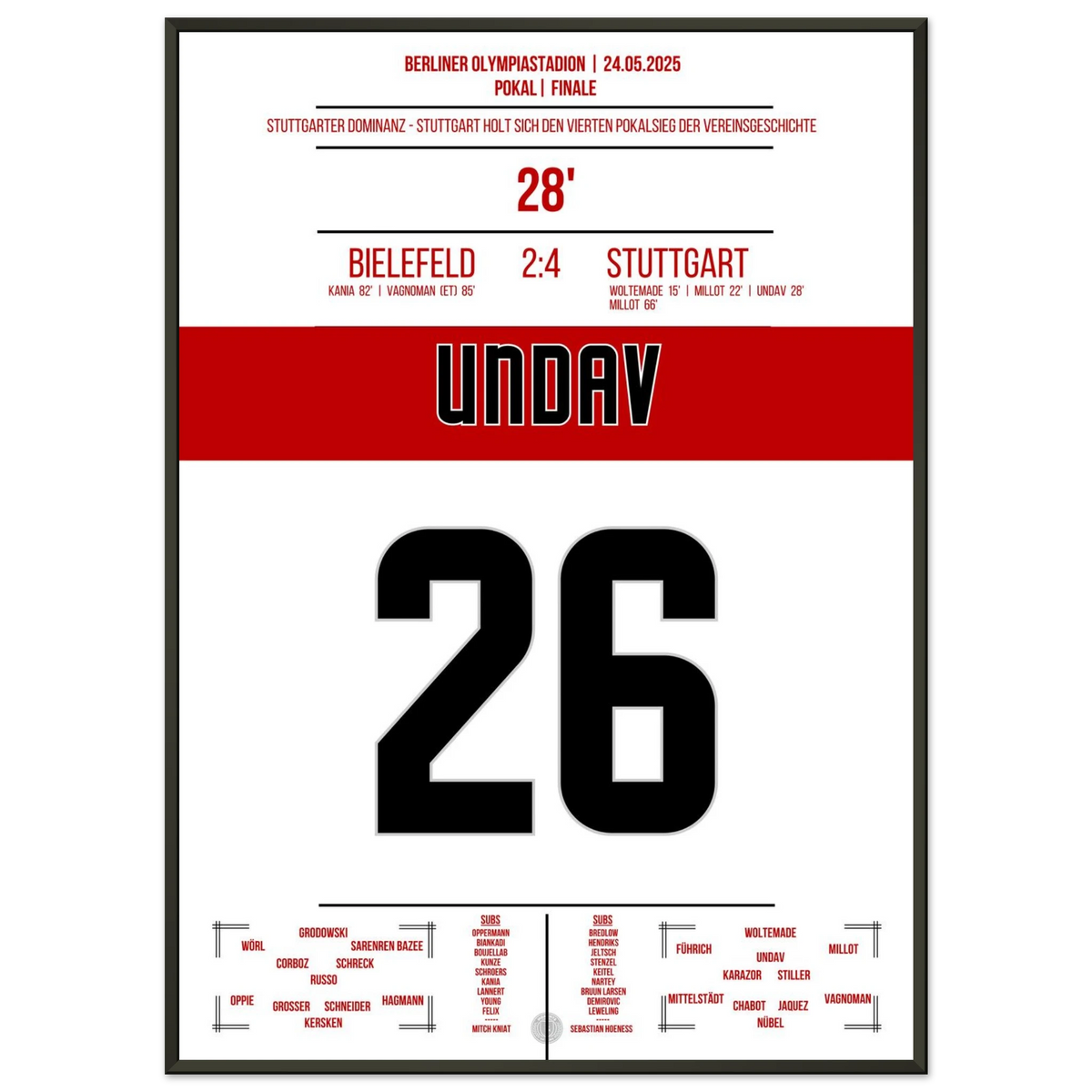 Undav's goal in Stuttgart's 2025 cup win