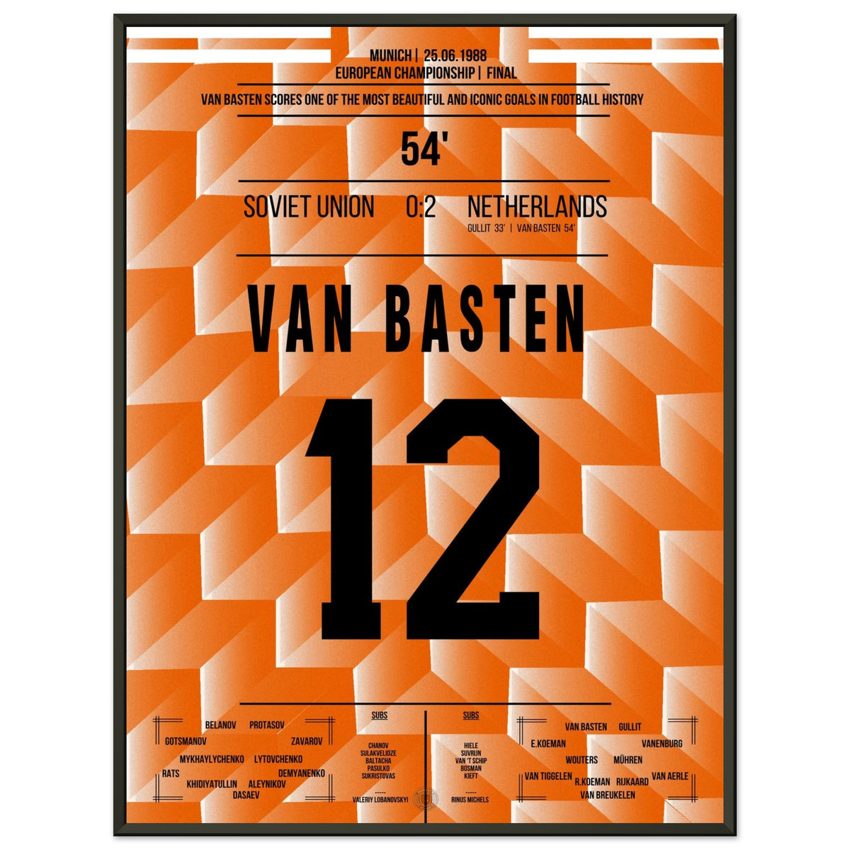 Van Basten's famous goal in the 1988 European Championship final
