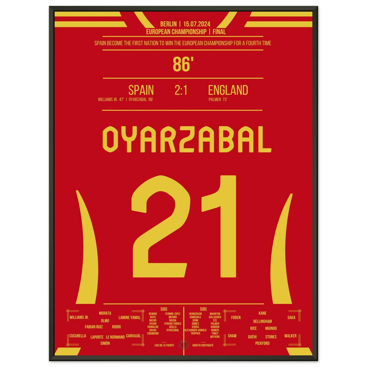 Oyarzabal shoots Spain to the 2024 European Championship title
