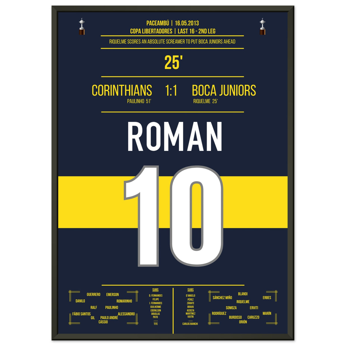 Riquelme's dream goal in the Copa Libertadores in 2013