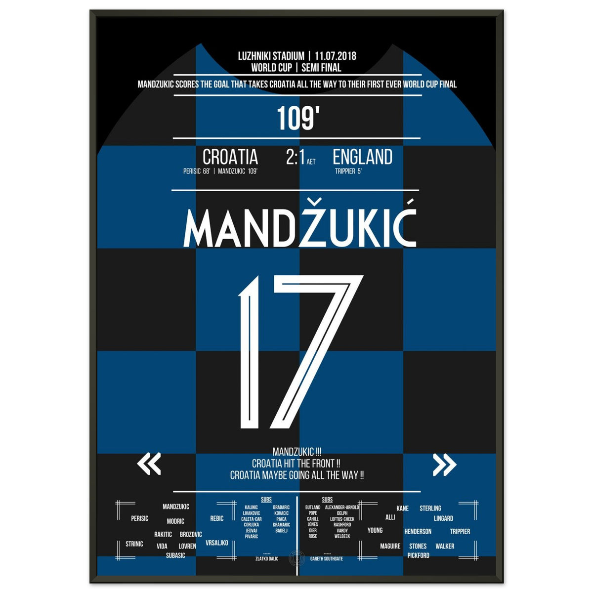 Das Tor zum WM-Finale! Mandzukic schießt Kroatien zum Sieg gegen England 2018