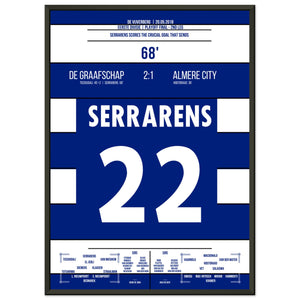 De Graafschap schafft den Aufstieg in die Eredivisie 2018 50x70-cm-20x28-Schwarzer-Aluminiumrahmen