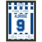Debüt-Spiel von John Aldridge für Real Sociedad A4-21x29.7-cm-8x12-Schwarzer-Aluminiumrahmen