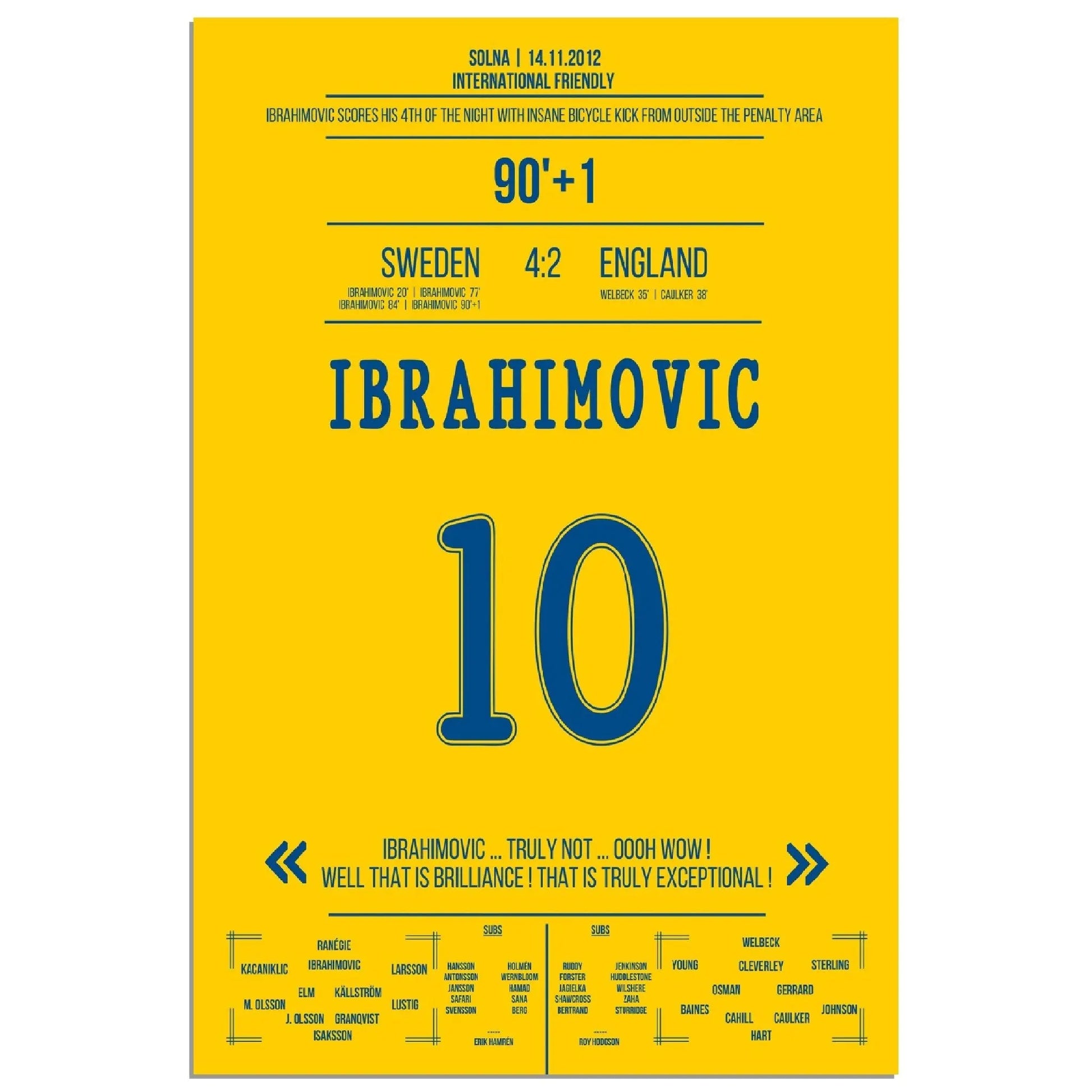 Die Zlatan Show gegen England in 2012 