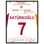 Galatasaray zerlegt Basaksehir beim 7-0 Auswärtssieg 45x60-cm-18x24-Schwarzer-Aluminiumrahmen